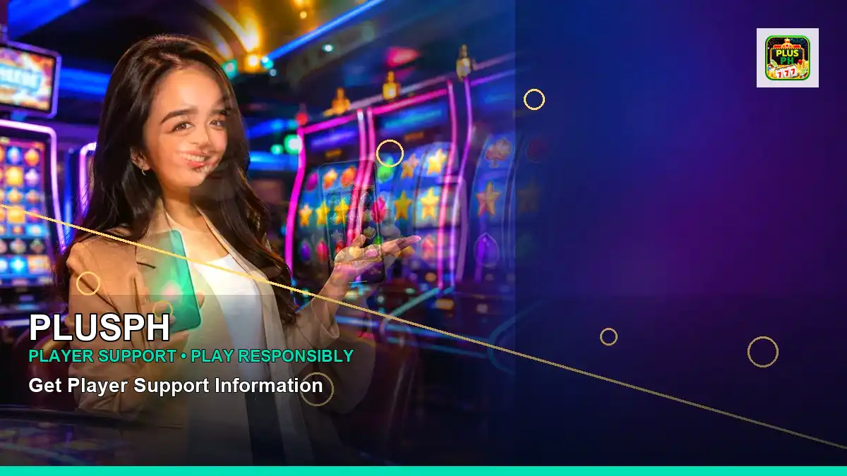 PLUSPH VIP casino rewards featuring an adult Filipina casino host with a left-framed composition